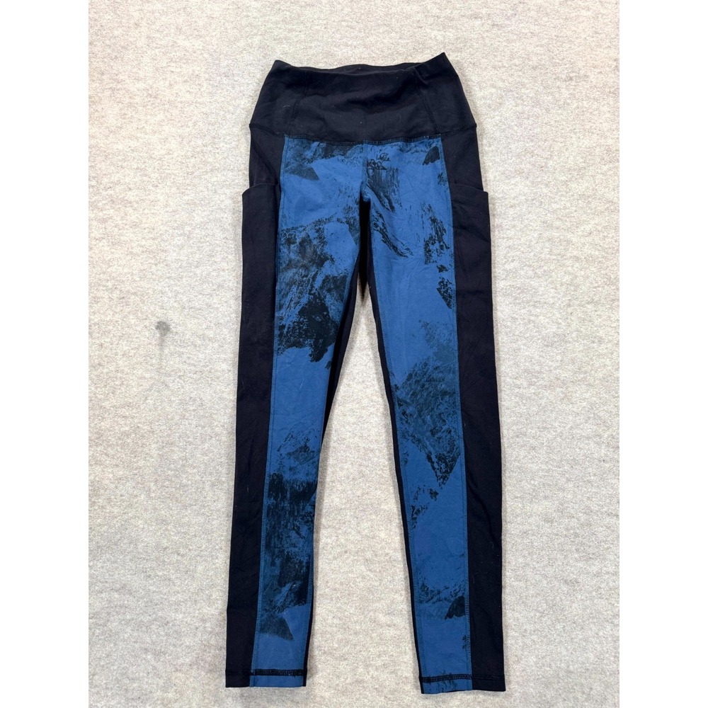 The North Face Motivation High Rise Pocket 7/8 Tights Womens Small Blue Black